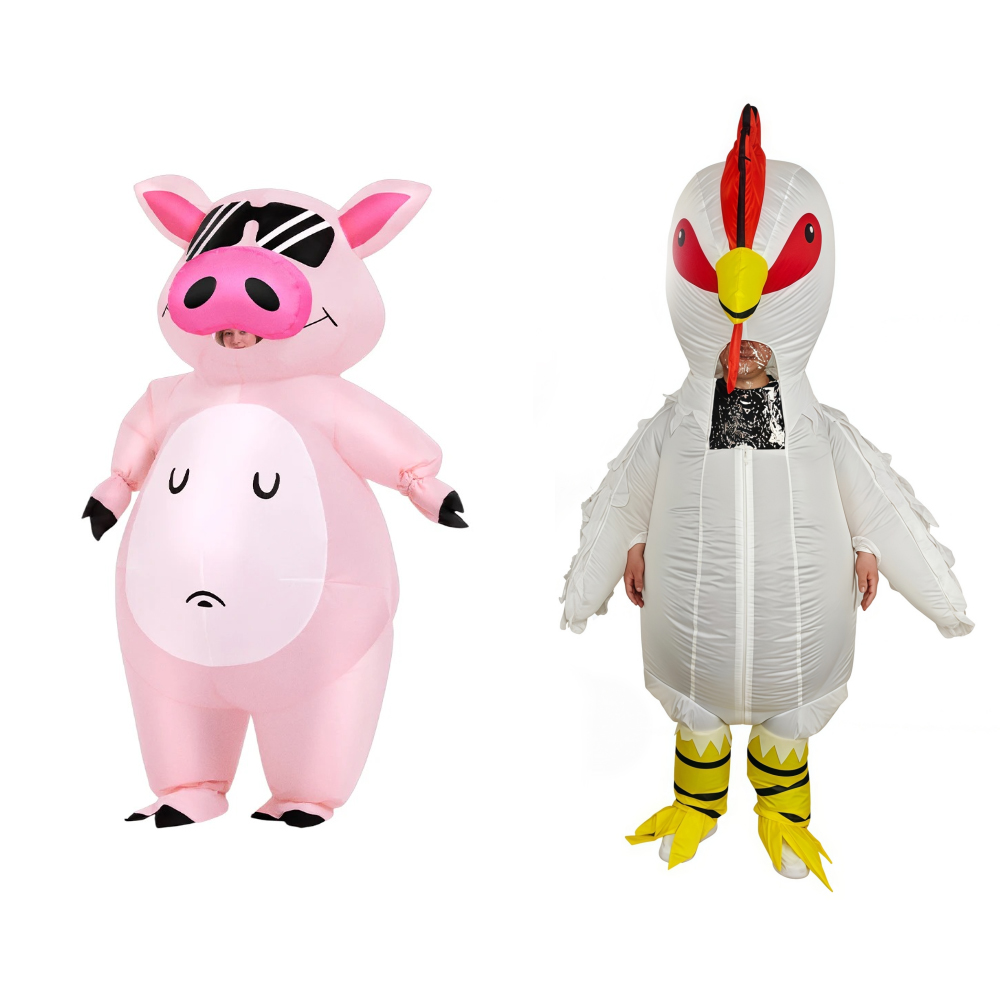 Cocktail Shaker Set - Fantasia Inflável de Porquinho de Desenho