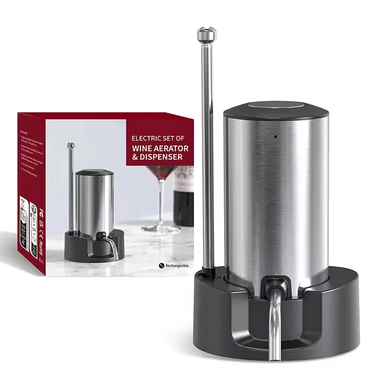 Wine Aerator Pour - Aerador e dispensador de vinho elétrico