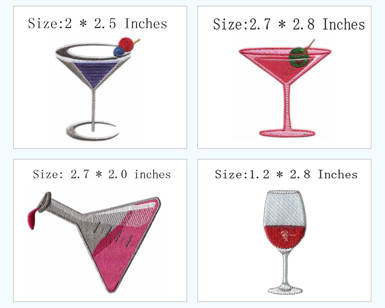 Patches bordados termocolantes - Wine Beer Hat avaliação e preço