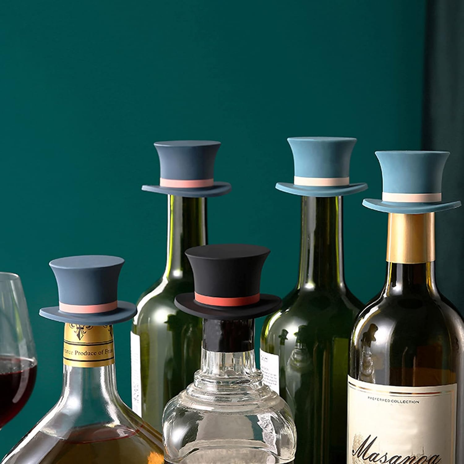 Tampa de Garrafa de Silicone M - Wine Beer Hat avaliação e preço